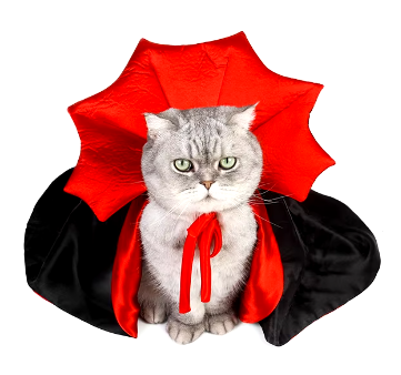 The Count's Vampire Cape — for Cats & Small Dogs